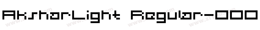 AksharLight Regular字体转换